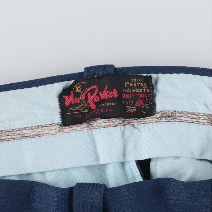 Vintage 1970'S Dan Perker flare pants, men's size W32 polyester blue type Vintage Second Hand