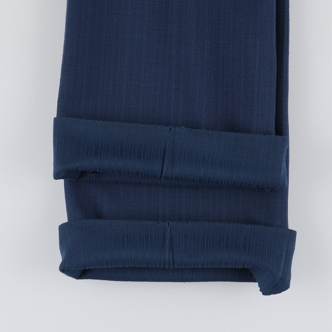 Vintage 1970'S Dan Perker flare pants, men's size W32 polyester blue type Vintage Second Hand