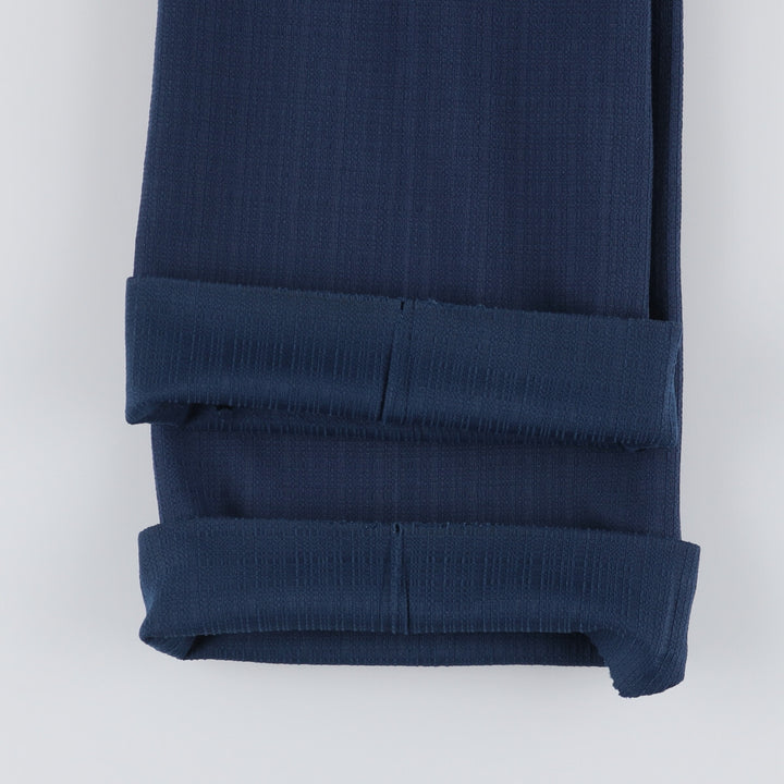 Vintage 1970'S Dan Perker flare pants, men's size W32 polyester blue type Vintage Second Hand