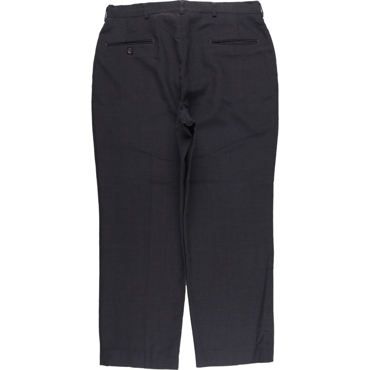 Haggar HAGGER Two-pleat Slacks, Made in USA, Men's, Size W33 polyester black type Vintage Second Hand