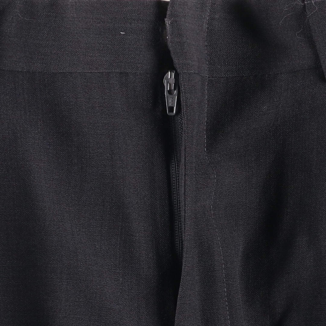 Haggar HAGGER Two-pleat Slacks, Made in USA, Men's, Size W33 polyester black type Vintage Second Hand
