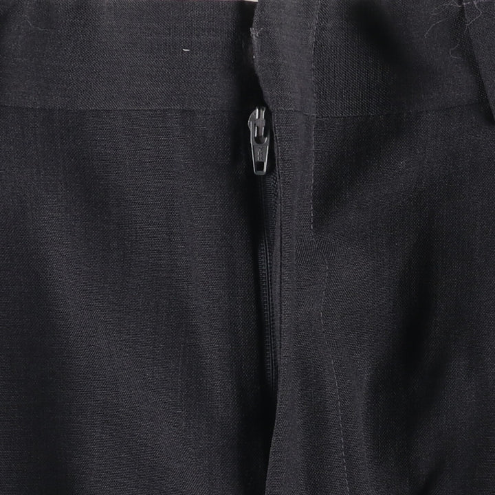 Haggar HAGGER Two-pleat Slacks, Made in USA, Men's, Size W33 polyester black type Vintage Second Hand