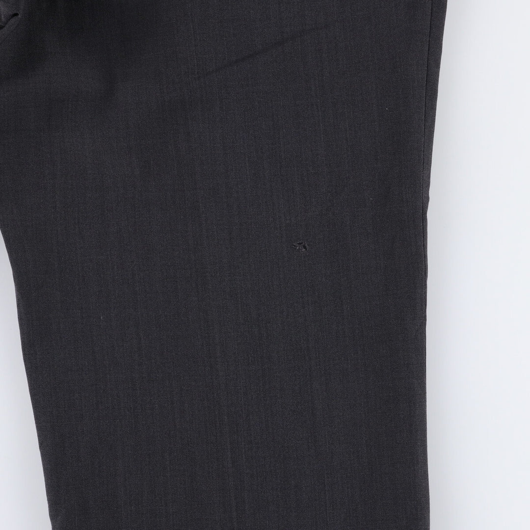 Haggar HAGGER Two-pleat Slacks, Made in USA, Men's, Size W33 polyester black type Vintage Second Hand