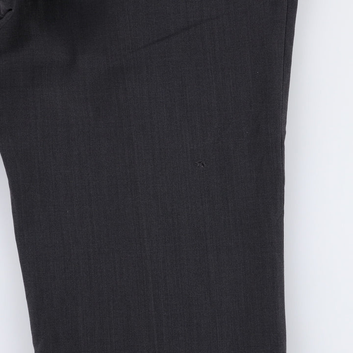 Haggar HAGGER Two-pleat Slacks, Made in USA, Men's, Size W33 polyester black type Vintage Second Hand