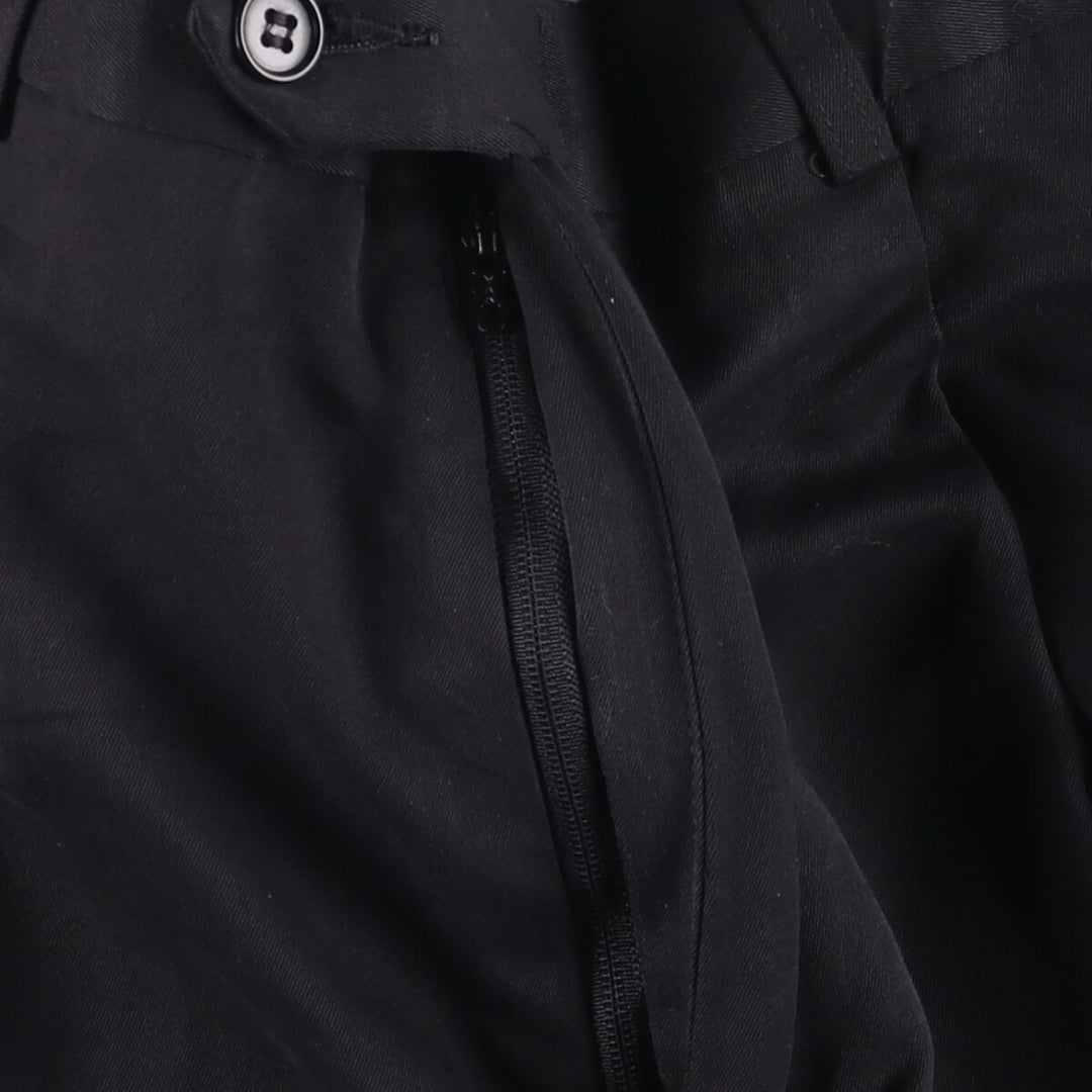 Haggar HAGGER BLACK LABEL Two-pleat Slacks, Men's, Size W33 polyester black type Vintage Second Hand