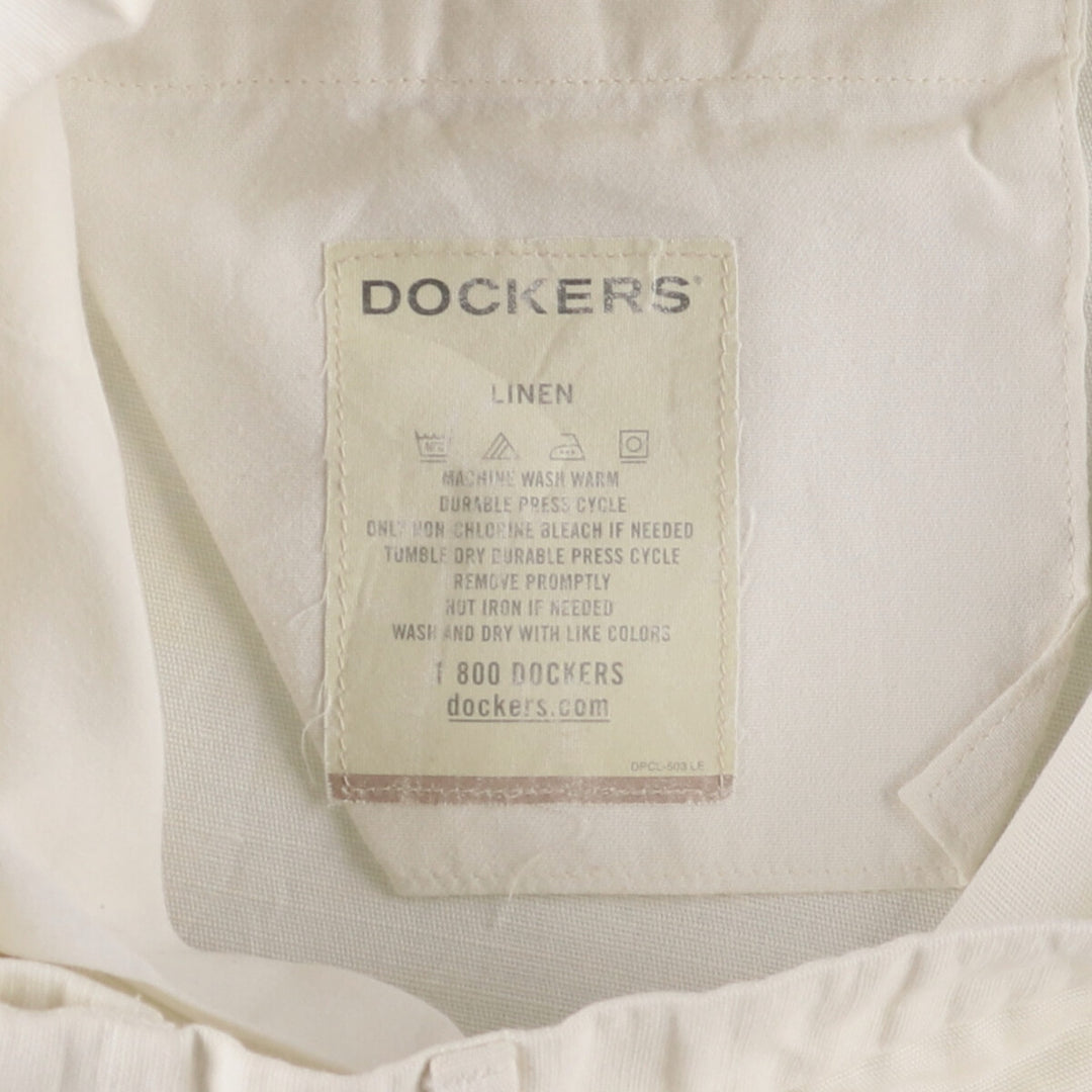2000'S Dockers Two-pleat Slacks Men's Size W32 unclear white type Vintage Second Hand