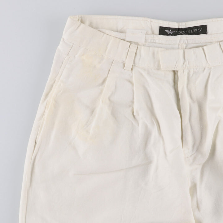 2000'S Dockers Two-pleat Slacks Men's Size W32 unclear white type Vintage Second Hand