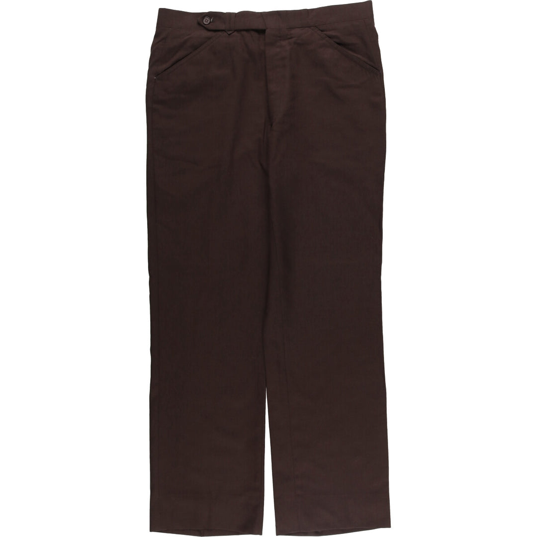 Vintage 70s-80'S WALLACHS wool pants, men's size 34. wool brown type Vintage Second Hand