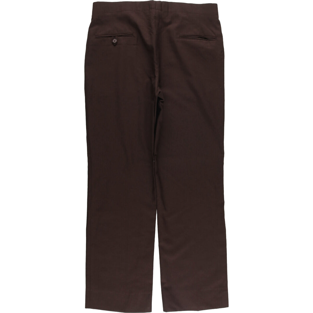 Vintage 70s-80'S WALLACHS wool pants, men's size 34. wool brown type Vintage Second Hand