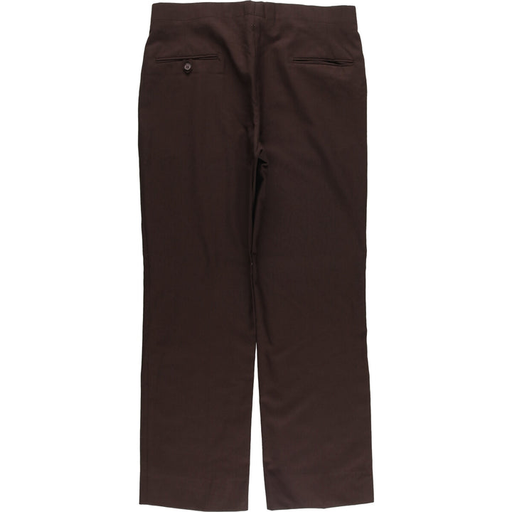 Vintage 70s-80'S WALLACHS wool pants, men's size 34. wool brown type Vintage Second Hand