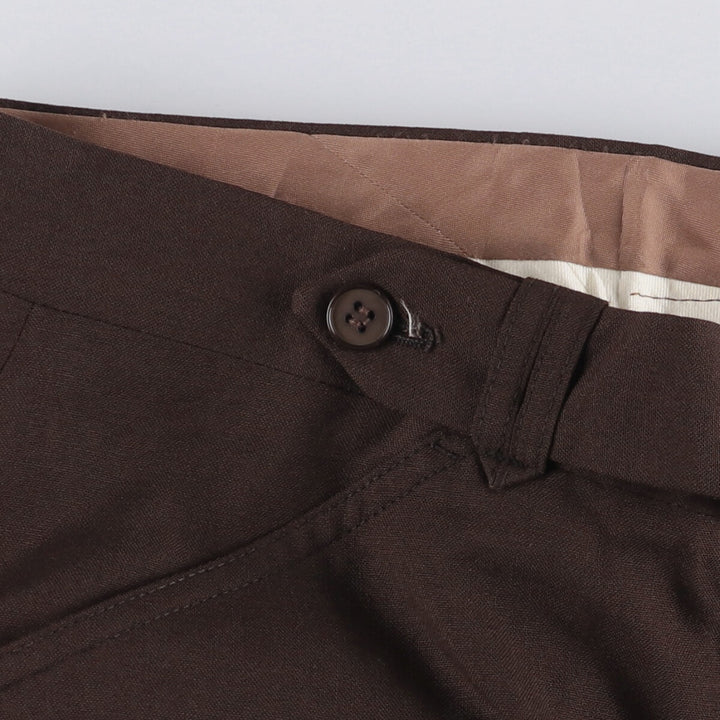 Vintage 70s-80'S WALLACHS wool pants, men's size 34. wool brown type Vintage Second Hand