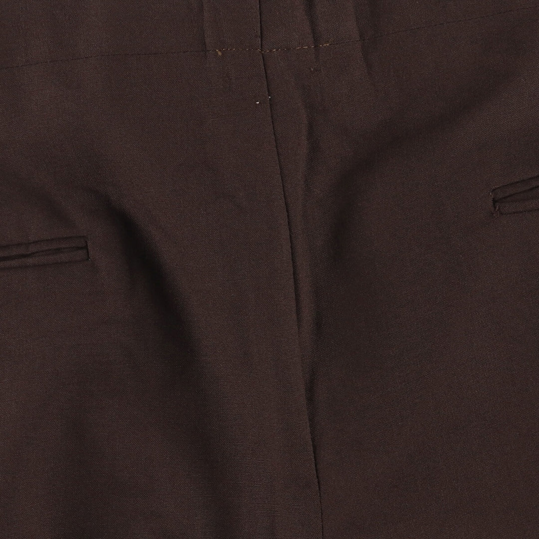 Vintage 70s-80'S WALLACHS wool pants, men's size 34. wool brown type Vintage Second Hand