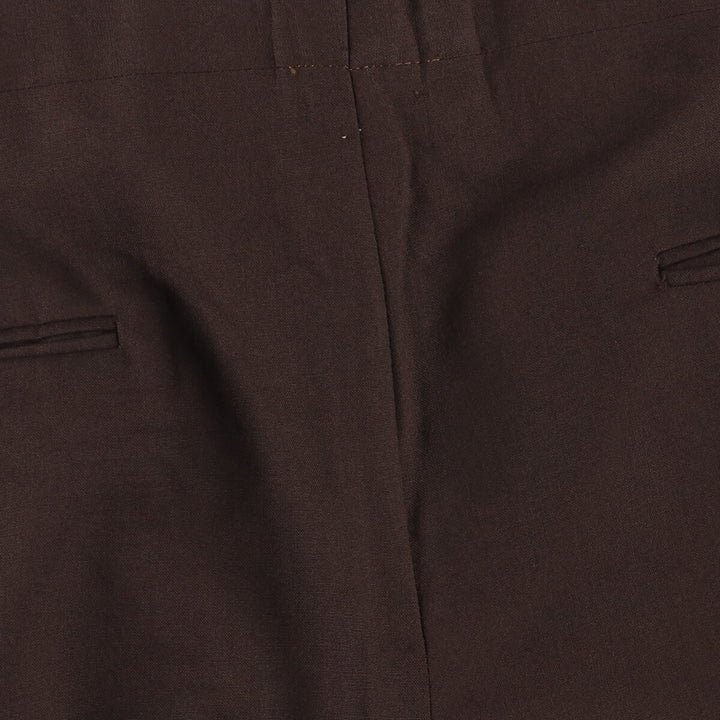 Vintage 70s-80'S WALLACHS wool pants, men's size 34. wool brown type Vintage Second Hand