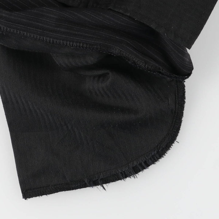 Calvin Klein Striped Wool Pants, Men's Size 36 wool black type Vintage Second Hand