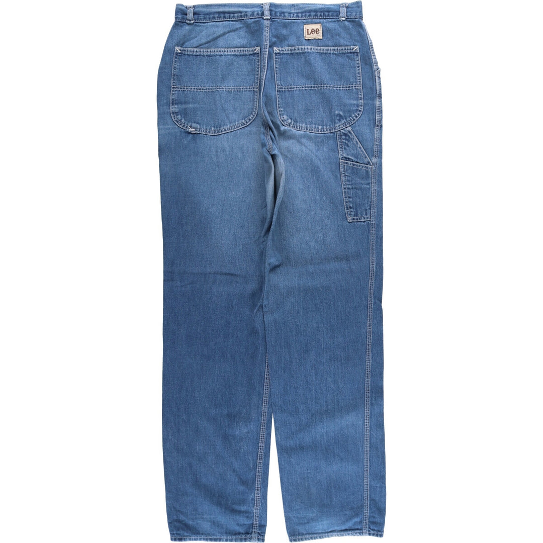 Vintage 1980'S Lee denim painter pants, made in Canada, men's size W32. cotton blue type Vintage Second Hand