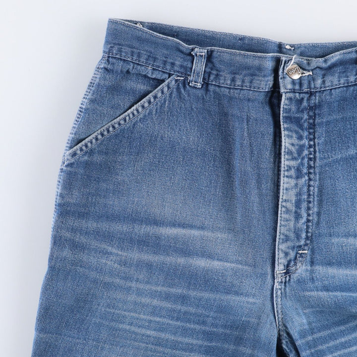 Vintage 1980'S Lee denim painter pants, made in Canada, men's size W32. cotton blue type Vintage Second Hand