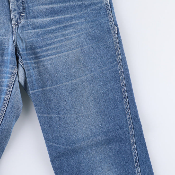 Vintage 1980'S Lee denim painter pants, made in Canada, men's size W32. cotton blue type Vintage Second Hand