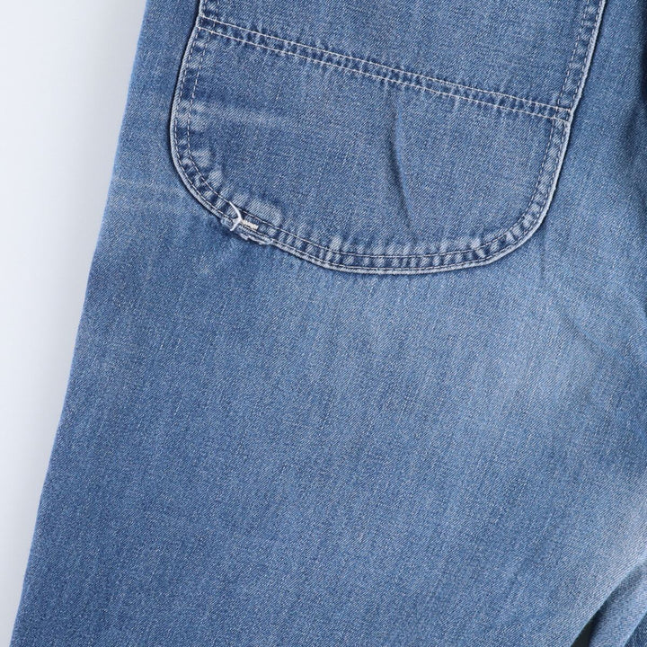 Vintage 1980'S Lee denim painter pants, made in Canada, men's size W32. cotton blue type Vintage Second Hand