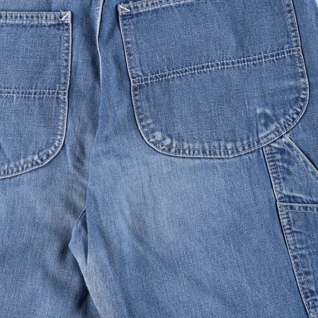 Vintage 1980'S Lee denim painter pants, made in Canada, men's size W32. cotton blue type Vintage Second Hand