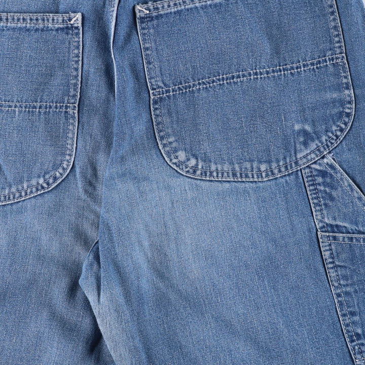 Vintage 1980'S Lee denim painter pants, made in Canada, men's size W32. cotton blue type Vintage Second Hand