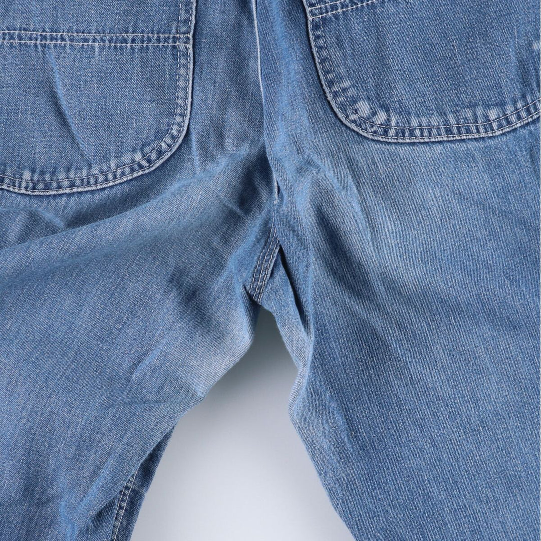 Vintage 1980'S Lee denim painter pants, made in Canada, men's size W32. cotton blue type Vintage Second Hand