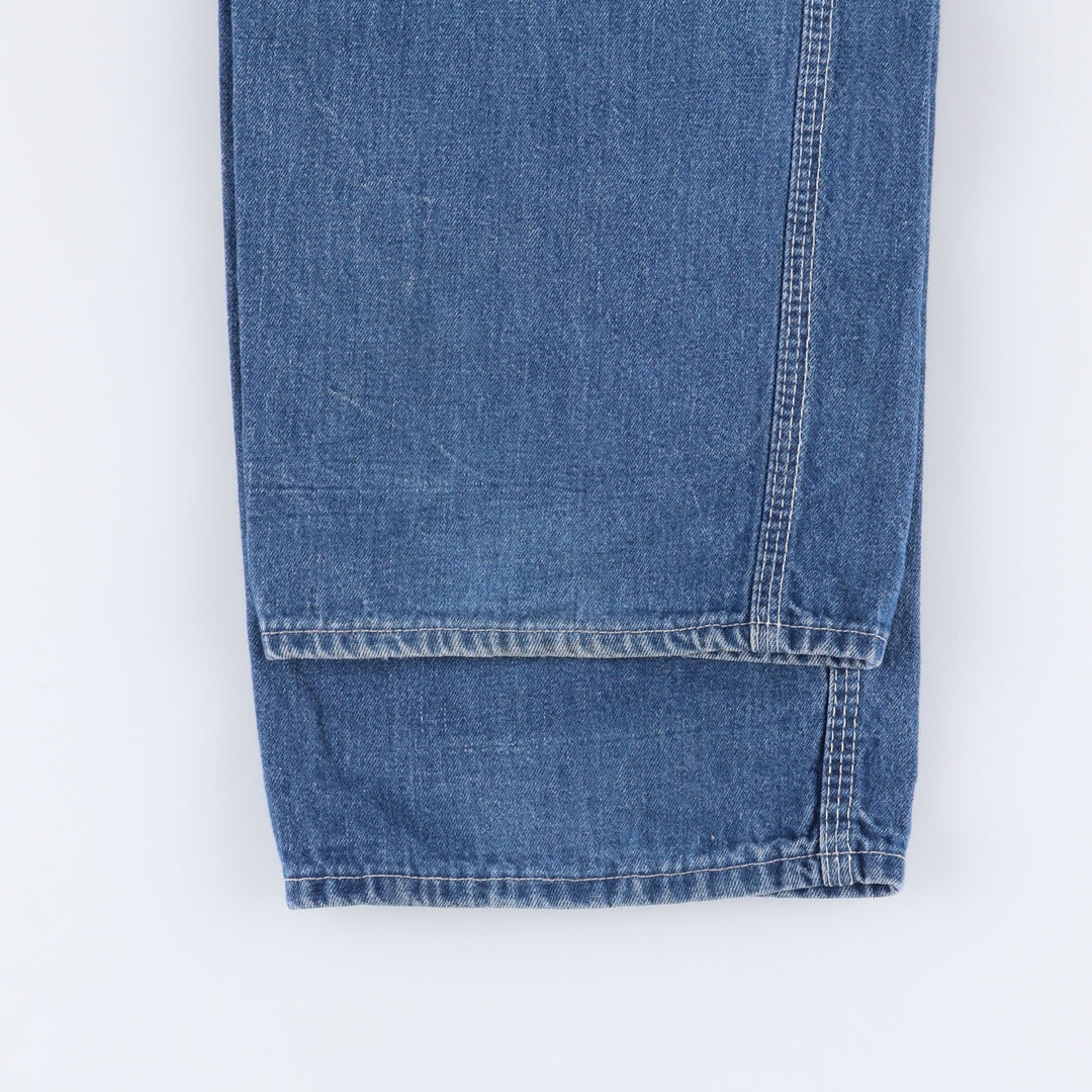 Vintage 1980'S Lee denim painter pants, made in Canada, men's size W32. cotton blue type Vintage Second Hand