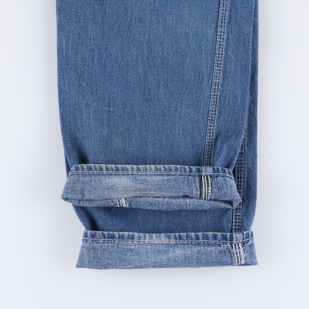 Vintage 1980'S Lee denim painter pants, made in Canada, men's size W32. cotton blue type Vintage Second Hand