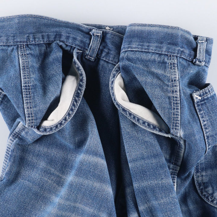 Vintage 1980'S Lee denim painter pants, made in Canada, men's size W32. cotton blue type Vintage Second Hand