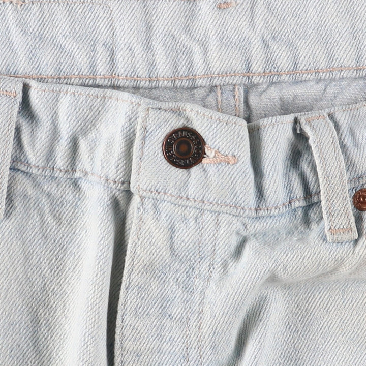 90'S Levi's 550-4803 Tapered Denim Pants, Made in USA, Men's, Size W33, Vintage cotton Blue type light blue Vintage Second Hand