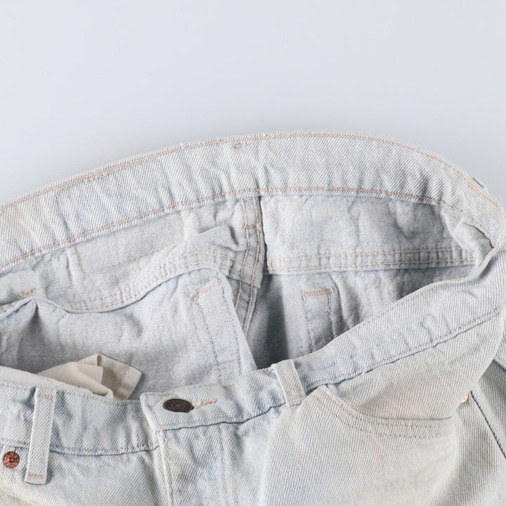 90'S Levi's 550-4803 Tapered Denim Pants, Made in USA, Men's, Size W33, Vintage cotton Blue type light blue Vintage Second Hand