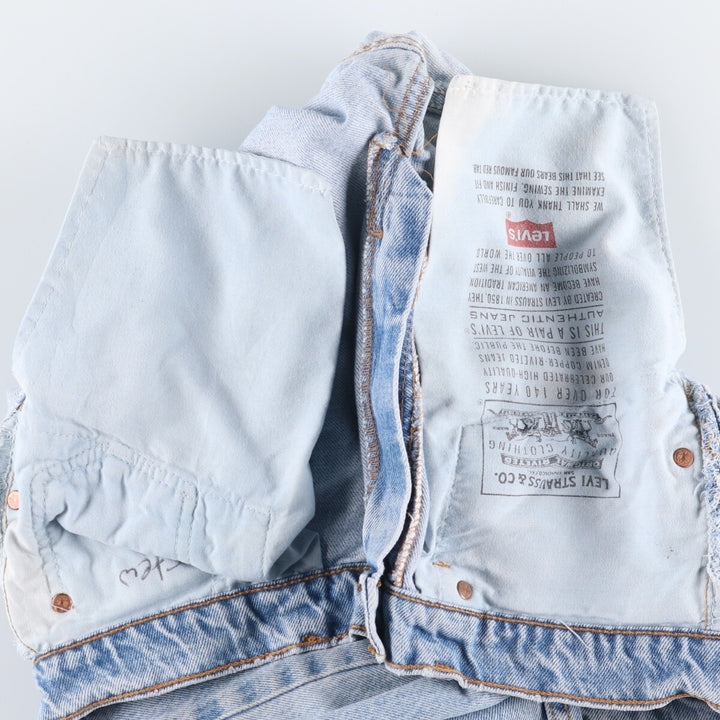 90'S Vintage Levi's 550 Tapered Denim Pants, Men's Size W32 unclear blue type Vintage Second Hand
