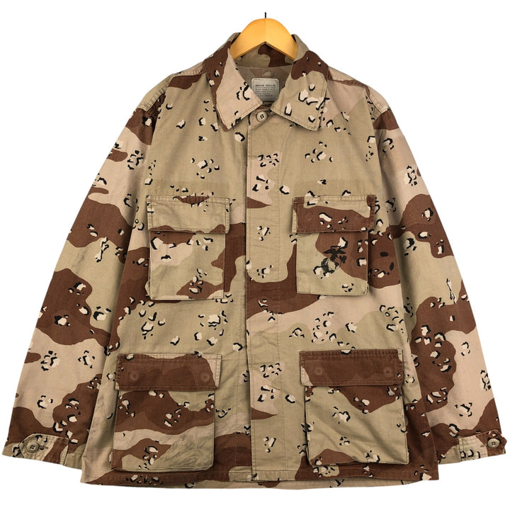 U.S. Military Defense Personnel Support Center 6C Desert Chocolate Chip Camo BDU Military Jacket, Medium-Regular cotton Beige type Vintage Second Hand