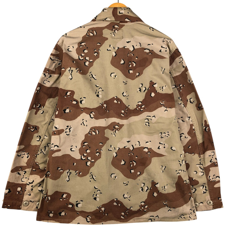 U.S. Military Defense Personnel Support Center 6C Desert Chocolate Chip Camo BDU Military Jacket, Medium-Regular cotton Beige type Vintage Second Hand