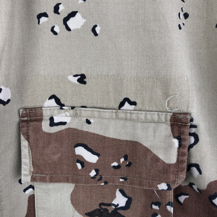 U.S. Military Defense Personnel Support Center 6C Desert Chocolate Chip Camo BDU Military Jacket, Medium-Regular cotton Beige type Vintage Second Hand