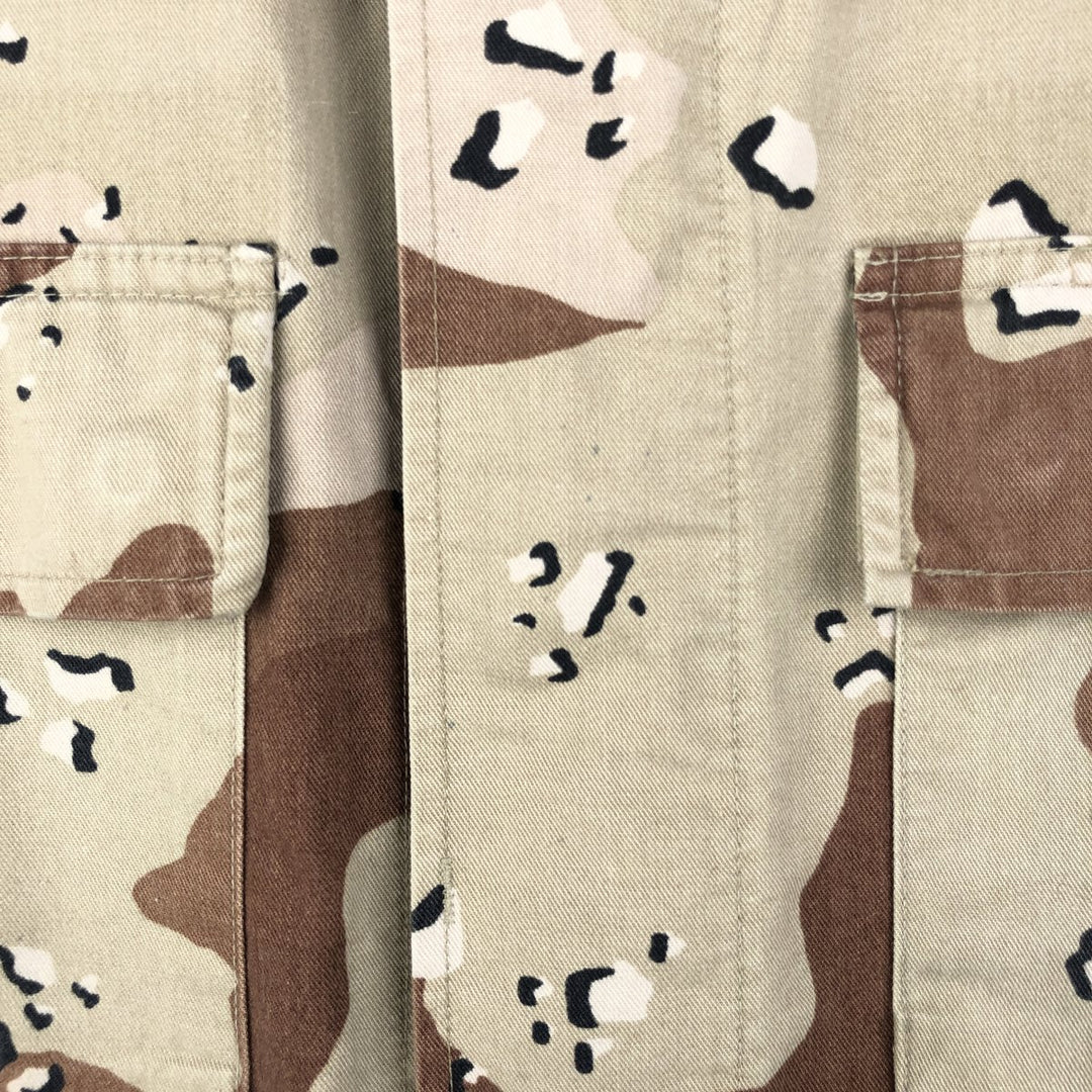 U.S. Military Defense Personnel Support Center 6C Desert Chocolate Chip Camo BDU Military Jacket, Medium-Regular cotton Beige type Vintage Second Hand