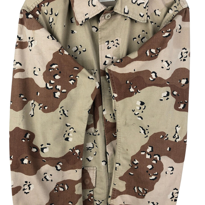 U.S. Military Defense Personnel Support Center 6C Desert Chocolate Chip Camo BDU Military Jacket, Medium-Regular cotton Beige type Vintage Second Hand