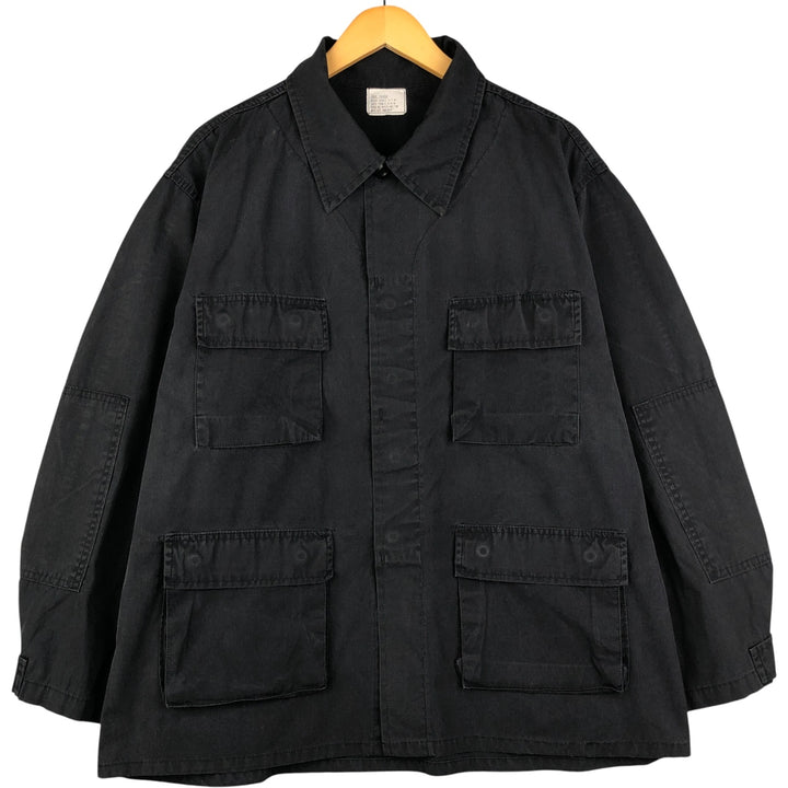 Civilian SOUTHLAND MILITARY BDU Military Jacket, Made in USA, Men's Size L cotton black type Vintage Second Hand