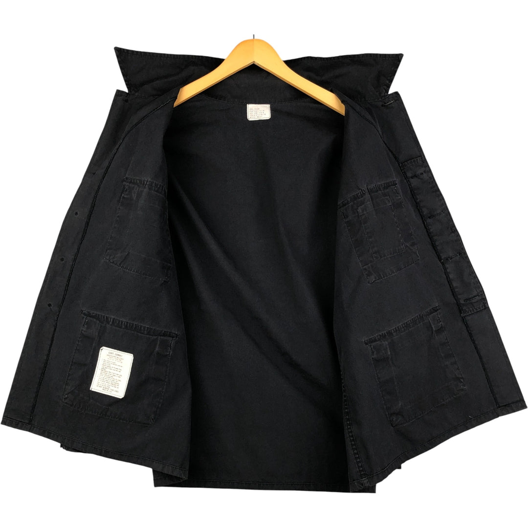 Civilian SOUTHLAND MILITARY BDU Military Jacket, Made in USA, Men's Size L cotton black type Vintage Second Hand