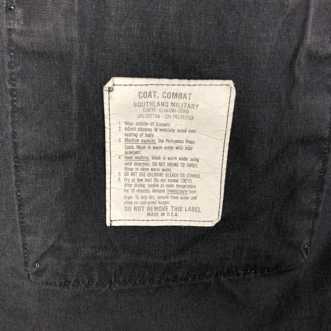 Civilian SOUTHLAND MILITARY BDU Military Jacket, Made in USA, Men's Size L cotton black type Vintage Second Hand