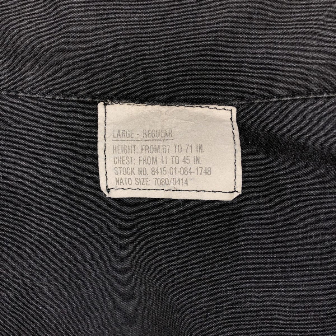 Civilian SOUTHLAND MILITARY BDU Military Jacket, Made in USA, Men's Size L cotton black type Vintage Second Hand
