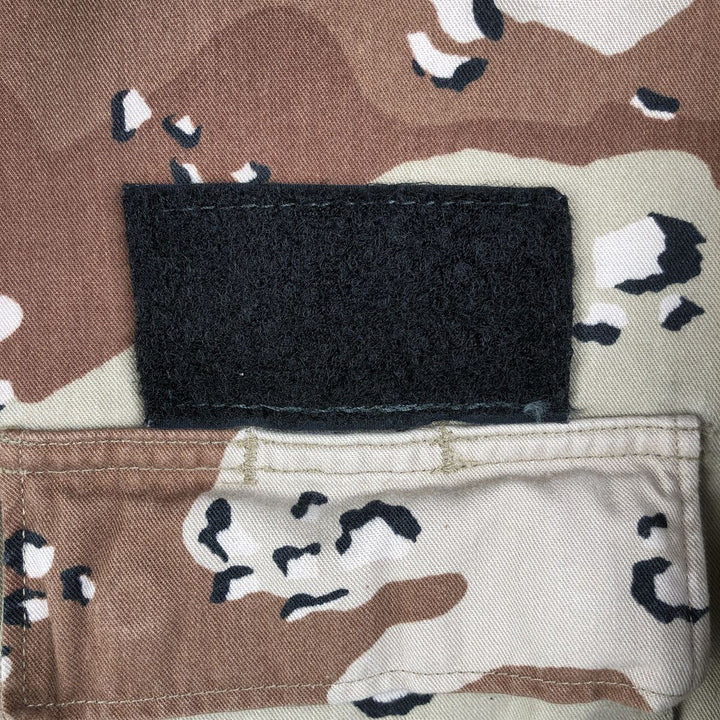 80'S US Military Camouflage Pattern 6C Desert Chocolate Chip Camo BDU Military Jacket Made in USA MEDIUM-REGULAR Men's M Nylon Beige type Vintage Second Hand
