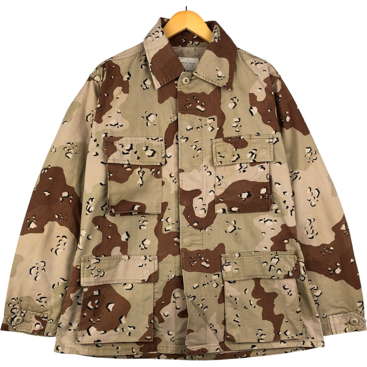 U.S. Military Defense Personnel Support Center 6C Desert Chocolate Chip Camo BDU Military Jacket, Medium-Regular cotton Beige type Vintage Second Hand