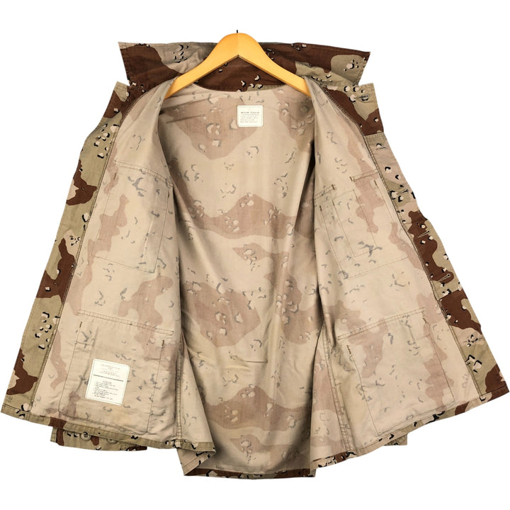 U.S. Military Defense Personnel Support Center 6C Desert Chocolate Chip Camo BDU Military Jacket, Medium-Regular cotton Beige type Vintage Second Hand