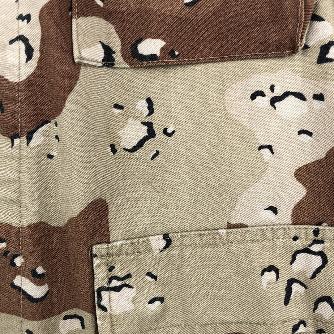 U.S. Military Defense Personnel Support Center 6C Desert Chocolate Chip Camo BDU Military Jacket, Medium-Regular cotton Beige type Vintage Second Hand