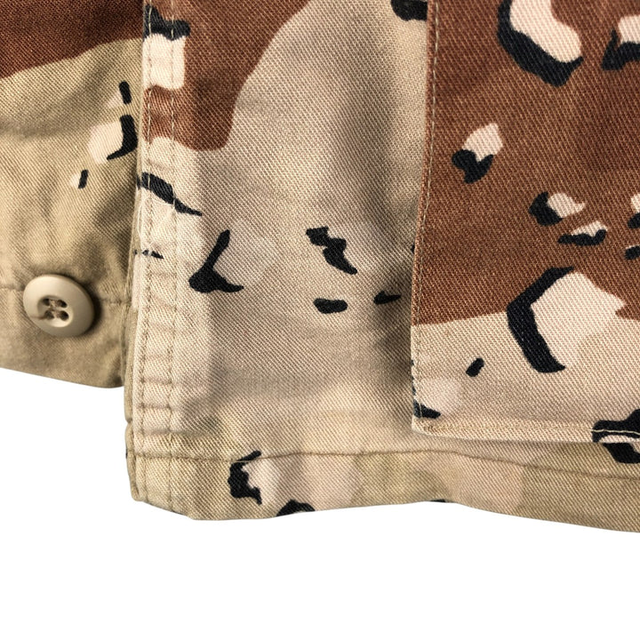 U.S. Military Defense Personnel Support Center 6C Desert Chocolate Chip Camo BDU Military Jacket, Medium-Regular cotton Beige type Vintage Second Hand