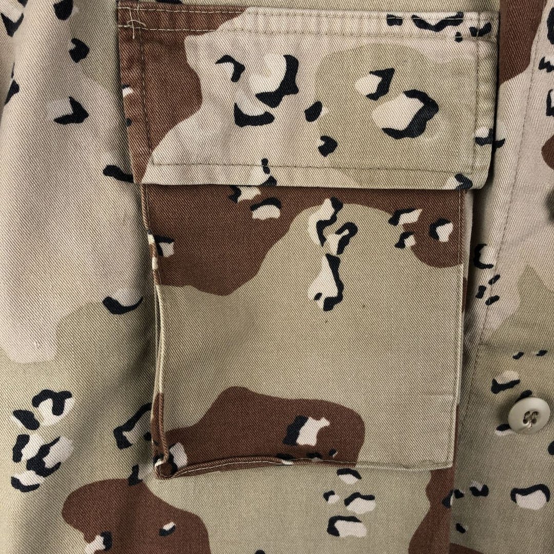 U.S. Military Defense Personnel Support Center 6C Desert Chocolate Chip Camo BDU Military Jacket, Medium-Regular cotton Beige type Vintage Second Hand