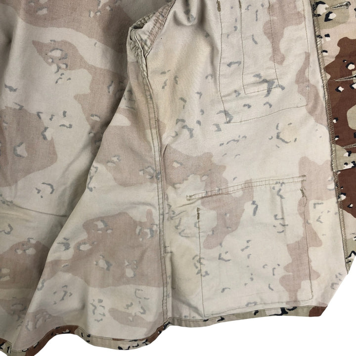 U.S. Military Defense Personnel Support Center 6C Desert Chocolate Chip Camo BDU Military Jacket, Medium-Regular cotton Beige type Vintage Second Hand