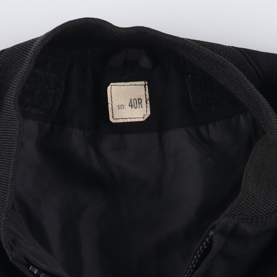 Civilian Military Officer Jacket, Size 40R, Men's L polyester black type Vintage Second Hand