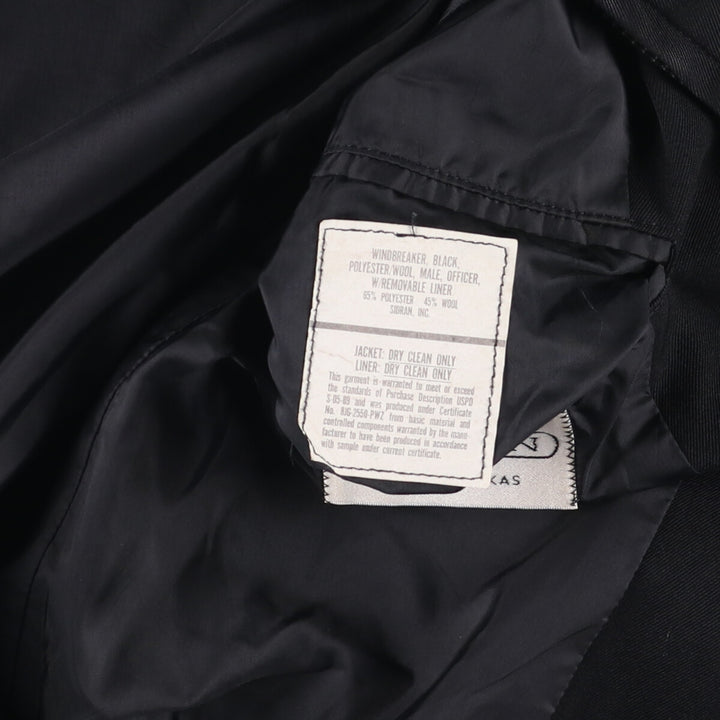 Civilian Military Officer Jacket, Size 40R, Men's L polyester black type Vintage Second Hand