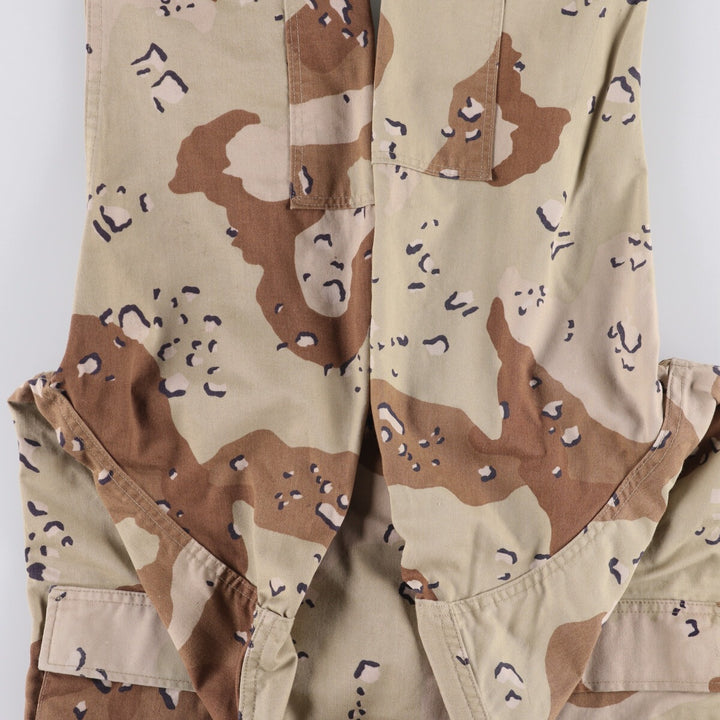 1980'S US Military 6C Desert Chocolate Chip Camo BDU Military Jacket, Made in USA, Small-Short, Men's Size Small, Vintage cotton beige type brown Vintage Second Hand